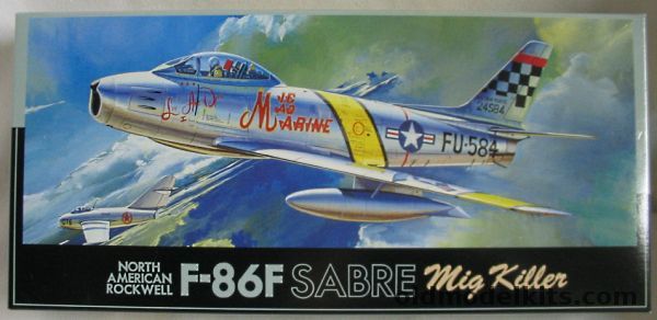 Fujimi 1/72 North American F-86F Sabre - 25 FIS John Glenn 'Mig Mad Marine' / 335 FIS Capt. L.R. Moore 'Billie/Marge' / 39 FIS Lt. Jim Thompson 'The Huff' / 39 FIS 'Marlene Nancy and Marian', F-19 plastic model kit